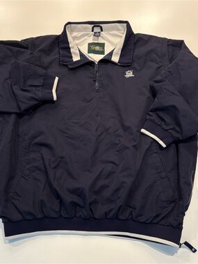 The Greenbrier Men’s Vintage Golf 1/4 Zip Pullover Size XL - Navy / Rare